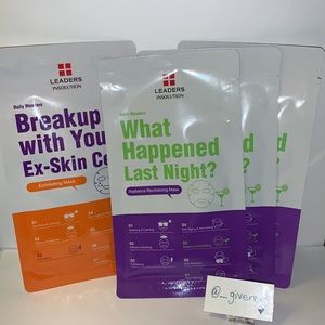 Leaders 4 Count Sheet Masks Exfoliating & Radiance Revitalizing
